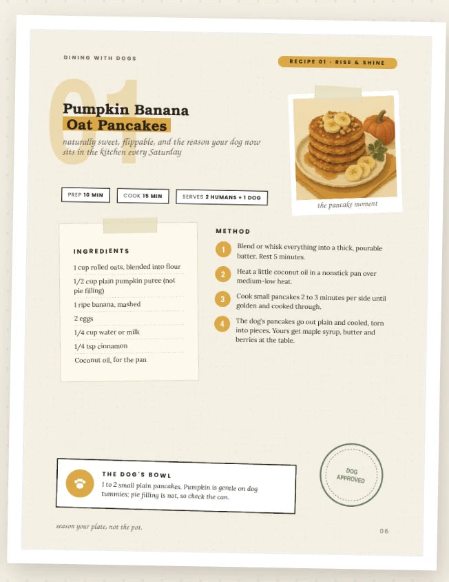 Pumpkin Banana Oat Pancakes